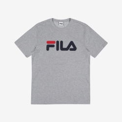 Fila Linear Logo - Miesten Poolopaita - Vaalean | FI-92965